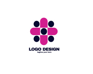 modern and simple design concept . Logo with simple and gradient color template logo for company vector file eps 10.