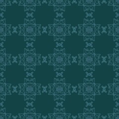Wallpaper in the style of Baroque. Abstract ethnic ikat pattern. Geometric art deco texture. Design for background, wallpaper, illustration, fabric, clothing, batik, carpet, embroidery.