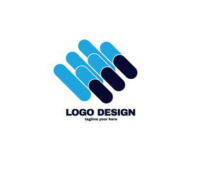 modern and simple design concept . Logo with simple and gradient color template logo for company vector file eps 10.