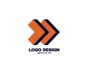 modern and simple design concept . Logo with simple and gradient color template logo for company vector file eps 10.