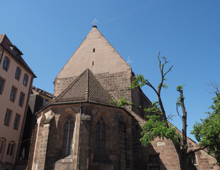 Fototapeta na wymiar St Klara church in Nuernberg