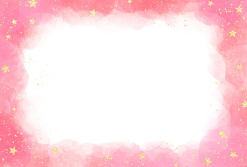 Fototapeta premium 背景素材_水彩テクスチャ_ピンク