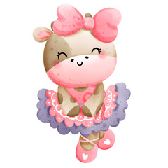 baby cow ballerina