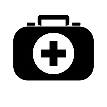 first aid kit icon illustration isolated on white