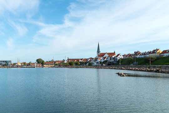 Roenne im Morgenlicht, Hauptstadt-Bornholm, D&auml;nemark