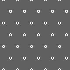 Vector. The texture of the contour hexagon. Monochrome, black and white, grey  geometric seamless pattern. Mosaic abstract background. Hexagonal repeating hand drawn geometric polygon texture.