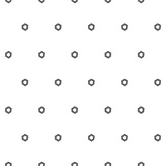 Vector. The texture of the contour hexagon. Monochrome, black and white, grey  geometric seamless pattern. Mosaic abstract background. Hexagonal repeating hand drawn geometric polygon texture.