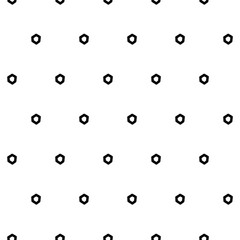 Vector. The texture of the contour hexagon. Monochrome, black and white, grey  geometric seamless pattern. Mosaic abstract background. Hexagonal repeating hand drawn geometric polygon texture.