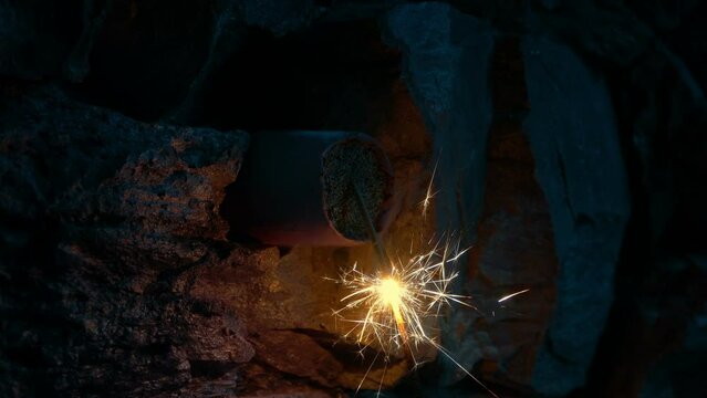 TNT Stick Fails To Explode Dud Concept