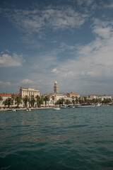 Beautiful places in the city of Split in Croatia