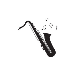 Fototapeta na wymiar saxophone vector icon