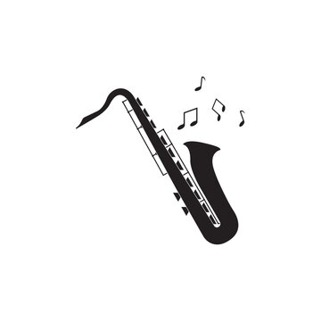 saxophone vector icon