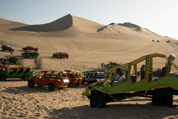 Peruvian desert,Huacachina oasis ,Ica Peru dunes 