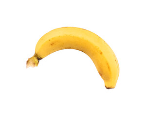 banana isolated on transparent background - PNG format.