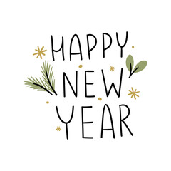 Christmas holidays hand written lettering typography phrase, hand drawn quote.