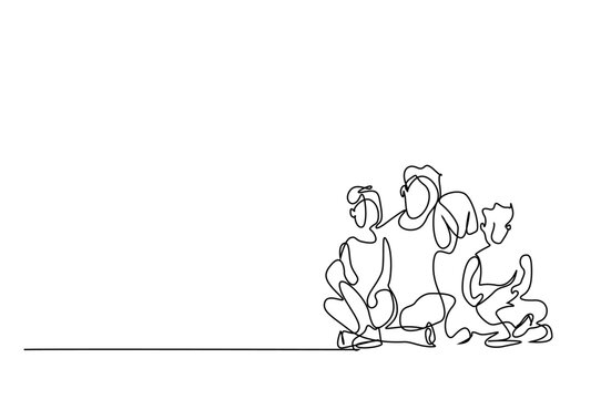 recommend clip art: happy parents and children having fun happily