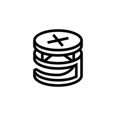 screw fast mounting assembly line icon vector illustration
