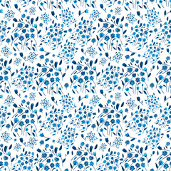 seamless pattern abstracts floral composition
