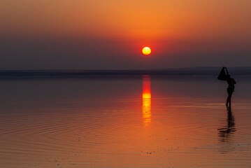 Lake Salt is the second largest lake in Turkey