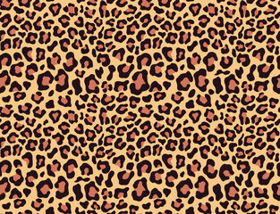 
Animal pattern leopard vector print seamless fashion design for textile, disguise.