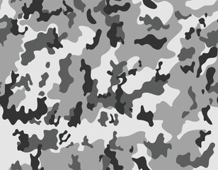 
Urban pattern camouflage, gray vector texture, military uniform disguise. Classic design