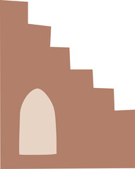 Cute and Modern Morocco landscape inspired  and decorative modern form