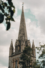 church steeple with sky