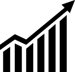 Business growth. Analytic stock Icon. 