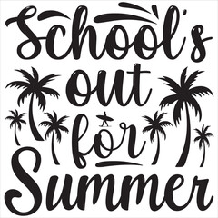 Naklejka premium School's out for summer