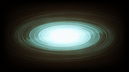 Green Wave Spiral Black hole on Galaxy background with Milky Way spiral,Universe and starry concept design,vector