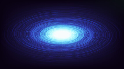 Ultra Blue Spiral Black hole on Galaxy background with Milky Way spiral,Universe and starry concept design,vector