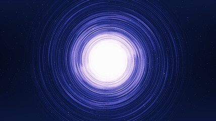 Shiny Black hole on Galaxy background with Milky Way spiral,Universe and starry concept design,vector