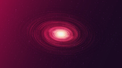 Solar Spiral Black hole on Galaxy background with Milky Way spiral,Universe and starry concept design,vector