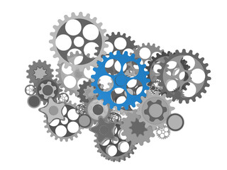 gear Technology setting concept background