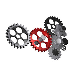 gear Technology setting concept background