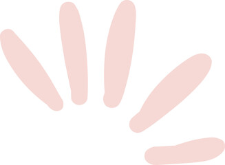 Minimalist abstract nature art shapes . Pastel color doodle