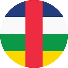Circle flag vector of Central African.