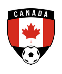 Canada Shield Team Badge for Football Tournament