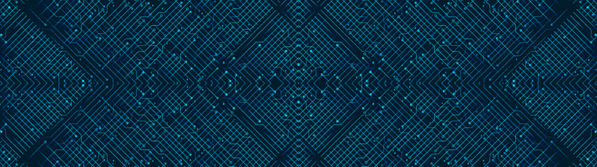 Panorama Security Blockchain Technology Background,Digital and Connection Concept design,Vector illustration.