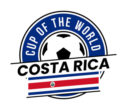 Costa Rica Team Badge for Football Tournament