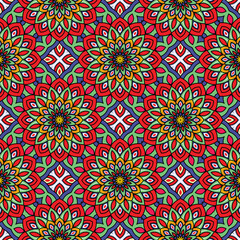 Abstract festive colorful floral vector ethnic tribal pattern and Doodle vintage Violet lace Doodle Ethnic Festive Abstract Vector Pattern