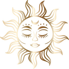 Gold Magic witch Halloween