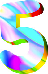  Holographic Alphabet 3D