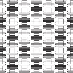 Black and white geometric pattern. Repeating abstract background. Vector 
