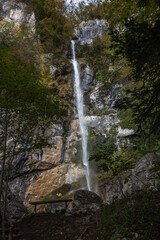 Alpine Waterfall Sopota near Ljubinj, Tolmin Slovenia