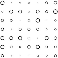 Bubbles halftone random pattern background. Vector illustration.