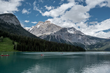 Emerald lake offering a wonderful landscape