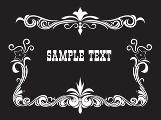 silent movie intertitle vector illustration
