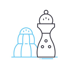 seasoning line icon, outline symbol, vector illustration, concept sign