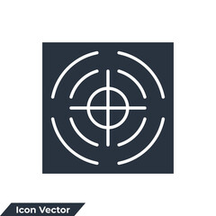 precision icon logo vector illustration. target symbol template for graphic and web design collection